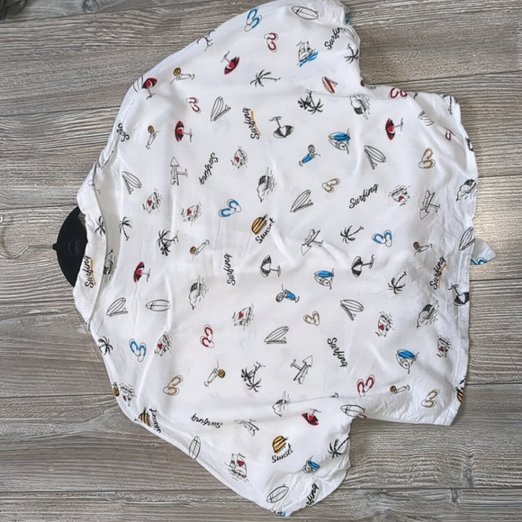 BOGO!! Harlow Nautical Tie Front Vacation Top Small - Picture 4 of 4